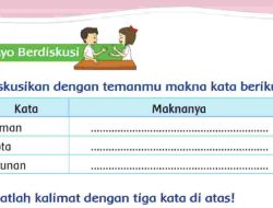 Diskusikan Dengan Temanmu Makna Kata Berikut Taman Kota Ayunan Halaman 196 Kelas 2 SD