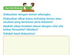 Diskusikan Sikap Kamu Terhadap Teman Atau Saudara yang Berlainan Jenis Kelamin Sudah Sesuai Sila Kedua Pancasila