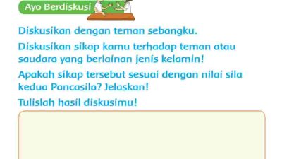 Diskusikan Sikap Kamu Terhadap Teman Atau Saudara yang Berlainan Jenis Kelamin Sudah Sesuai Sila Kedua Pancasila