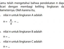 Kamu Telah Mengetahui Bahwa Pendekatan π Dapat Dicari dengan Membagi Keliling Lingkaran dan Diameternya
