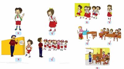 Kelompokkanlah Hal yang Harus Dilakukan dalam Kehidupan Sehari-hari di Sekolah Berikan Tanda Centang