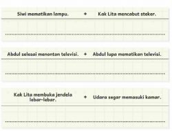 Kunci Jawaban Bahasa Indonesia Kelas 4 Halaman 46 Gabungkanlah Dua Kalimat Menjadi Satu Kalimat Majemuk