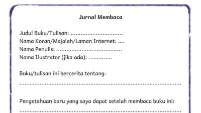 Kunci Jawaban Bahasa Indonesia Kelas 4 Halaman 48 Jurnal Membaca Buku Tentang Hemat Energi