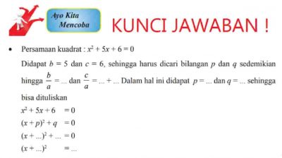 Kunci Jawaban Matematika Kelas 9 Halaman 73 74 Ayo Kita Mencoba Semester 1