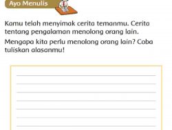 Mengapa Kita Perlu Menolong Orang Lain? Coba Tuliskan Alasanmu Jawaban Tema 3 Kelas 3 Halaman 80