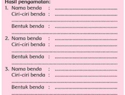 Nama Benda Ciri-Ciri Benda Peluit, Bola dan Kartu Halaman 162 Tema 2 Kelas 2