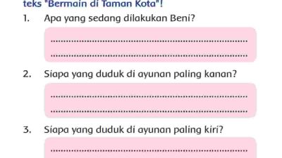 Siapa yang Duduk Di Ayunan Paling Kiri Jawaban Tema 2 Kelas 2 Halaman 195