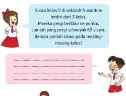 Siswa Kelas II Di Sekolah Nusantara Terdiri Dari 3 Kelas Jumlah yang Pergi Sebanyak 63