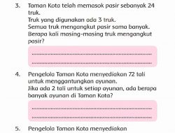 Taman Kota Telah Memasok Pasir Sebanyak 24 Truk Berapa Kali Masing-Masing Truk Mengangkut Pasir