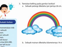 Tentukan Keliling Pada Gambar Berikut Sebuah Pelangi Diketahui Jari-Jarinya 26 cm