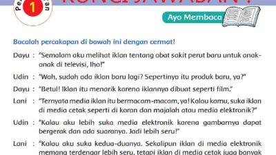 Tuliskan Perbedaan Antara Iklan Media Cetak dan Iklan Media Elektronik Kunci Jawaban Tema 3 Kelas 5 Halaman 46