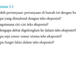 Apa Fungsi Fakta Dalam Teks Eksposisi Bahasa Indonesia Kelas 8 Kegiatan 3.1 Halaman 62 63