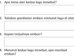 Apa Tema Dari Kedua Lagu Tersebut Halaman 210 Kunci Jawaban Tema 3 Kelas 3 SD
