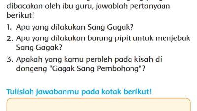 Apa yang Dilakukan Sang Gagak Kelas 2 SD dalam Dongeng Gagak Sang Pembohong