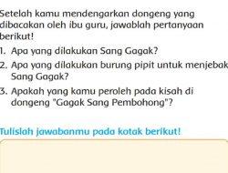 Apakah yang Kamu Peroleh Pada Kisah Di Dongeng Gagak Sang Pembohong Tema 3 Kelas 2 SD MI