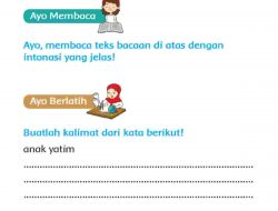 Buatlah Kalimat Dari Kata Berikut Anak Yatim Berkunjung Pandai Menyantuni Halaman 148 Kelas 2 SD