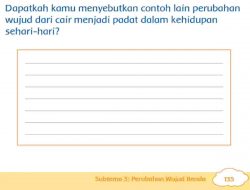Contoh Lain Perubahan Wujud Dari Cair Menjadi Padat dalam Kehidupan Sehari-Hari Tema 3 Kelas 3 Halaman 135