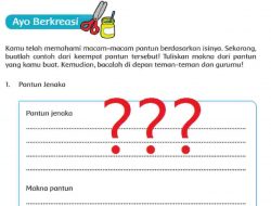 Jawaban Contoh Pantun Jenaka Nasehat Teka Teki Kiasan dan Maknanya Kunci Tema 4 Kelas 5 Halaman 45