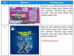 Contoh Reklame yang Pernah Kamu Temui Berilah Pendapatmu