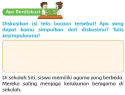Diskusikan Isi Teks Bacaan Tersebut Apa yang Dapat Kamu Simpulkan Dari Diskusimu Tema 3 Kelas 2 Halaman 98
