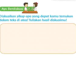 Diskusikan Sikap Apa yang Dapat Kamu Temukan Dalam Teks Di Atas Tuliskan Hasil Diskusimu Halaman 143 Kelas 2