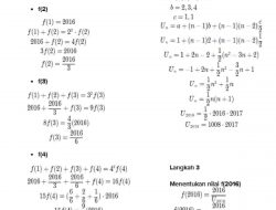 Fungsi F Didefinisikan Pada Bilangan Bulat yang Memenuhi F1 = 2016 dan f1 + f2