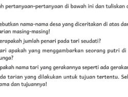 Kunci Jawaban Bahasa Indonesia Kelas 4 Halaman 80 Sebutkan Nama-Nama Desa yang Diceritakan Kurikulum Merdeka