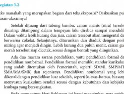 Kunci Jawaban Bahasa Indonesia Kelas 8 Halaman 65 66 Kegiatan 3.2 Teks Manakah yang Merupakan Bagian Dari Teks Eksposisi