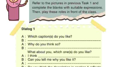 Kunci Jawaban Bahasa Inggris Kelas 12 Halaman 37 Task 5 Work In Pairs Refer To The Pictures In Previous Task 1