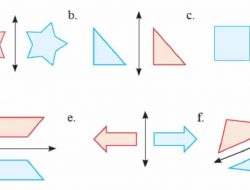 Kunci Jawaban Matematika Kelas 9 Halaman 149 150 151 Tunjukkan Apakah Gambar yang Berwarna Biru Merupakan Hasil Pencerminan