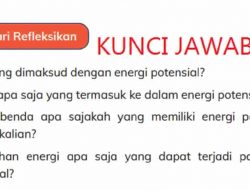 Kunci Jawaban IPAS Kelas 4 Halaman 110 Kurikulum Merdeka Perubahan Energi Apa Saja yang Dapat Terjadi Pada Energi Potensial