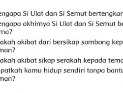 Mengapa Si Ulat dan Si Semut Bertengkar Halaman 117 Tema 3 Kelas 2 SD