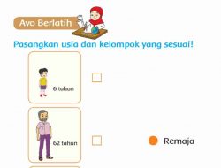 Pasangkan Usia dan Kelompok yang Sesuai Jawaban Tema 3 Kelas 2 Halaman 145