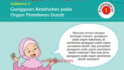 Penyebab Gangguan Kesehatan Pada Organ Peredaran Darah Manusia Kunci Jawaban Tema 4 Kelas 5 Halaman 55