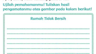Rumah Tidak Bersih Halaman 25 Kunci Jawaban Tema 4 Kelas 2 SD MI