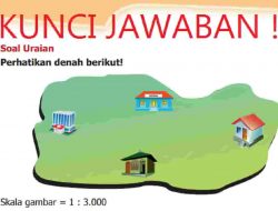 Skala Gambar 1 3000 Berapa Jarak Pada Peta Dari Sekolah Ke Rumah Siti