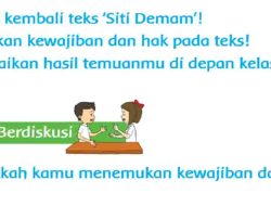 Amati Kembali Teks Siti Demam Temukan Kewajiban dan Hak Pada Teks Jawaban Tema 4 Kelas 3 Halaman 148