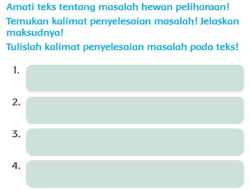 Amati Teks Tentang Masalah Hewan Peliharaan Halaman 125 Kunci Jawaban Tema 4 Kelas 3 SD