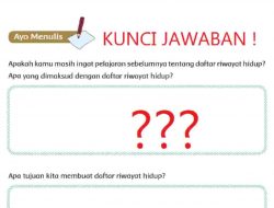 2 Tujuan Kita Membuat Daftar Riwayat Hidup Kunci Jawaban Tema 5 Kelas 6 Halaman 93