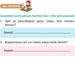 Bagaimana Ciri-Ciri Kelas yang Tidak Bersih Jawaban Tema 4 Kelas 2 Halaman 69