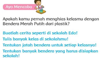 Buatlah Cerita Seperti Di Sekolah Edo Tulis Banyak Kelas Di Sekolahmu Jawaban Halaman 173 Kelas 3 SD