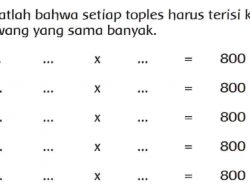 Ingatlah Bahwa Setiap Toples Harus Terisi Kue Bawang yang Sama Banyak Halaman 99 Tema 4 Kelas 3
