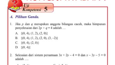 Jumlah umur Gino dan umur Handoko adalah 60 tahun dan selisih umur mereka adalah 4 tahun Gino lebih tua