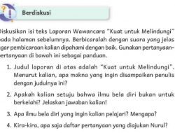 Kunci Jawaban Bahasa Indonesia Kelas 4 Halaman 89 Judul Laporan Kuat Untuk Melindungi