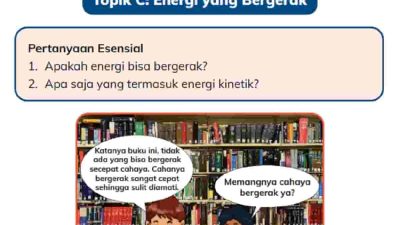 Kunci Jawaban Ilmu Pengetahuan Alam dan Sosial (IPAS) Kelas 4 Halaman 113 Topik C Energi yang Bergerak