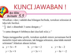 Kunci Jawaban Matematika Kelas 8 Halaman 235 Misalkan x dan y Adalah Dua Bilangan Berbeda