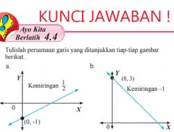 Kunci Jawaban Matematika Kelas 8 Halaman 167 168 169 Ayo Kita Berlatih 4.4 Semester 1 Beserta Caranya