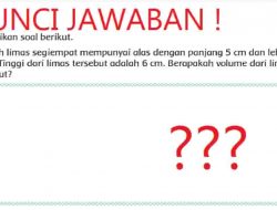 Selesaikan Soal Berikut Sebuah limas Segiempat Mempunyai Alas dengan Panjang 5 cm dan Lebar 4 cm