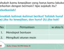 Jawab: Simaklah Kalimat-Kalimat Berikut Tulislah Huruf (w) Jika Itu Kewajiban, dan Huruf (h) Jika Hak