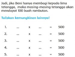 Tuliskan Kemungkinan Lainnya Jawaban Halaman 113 Tema 4 Kelas 3 SD MI